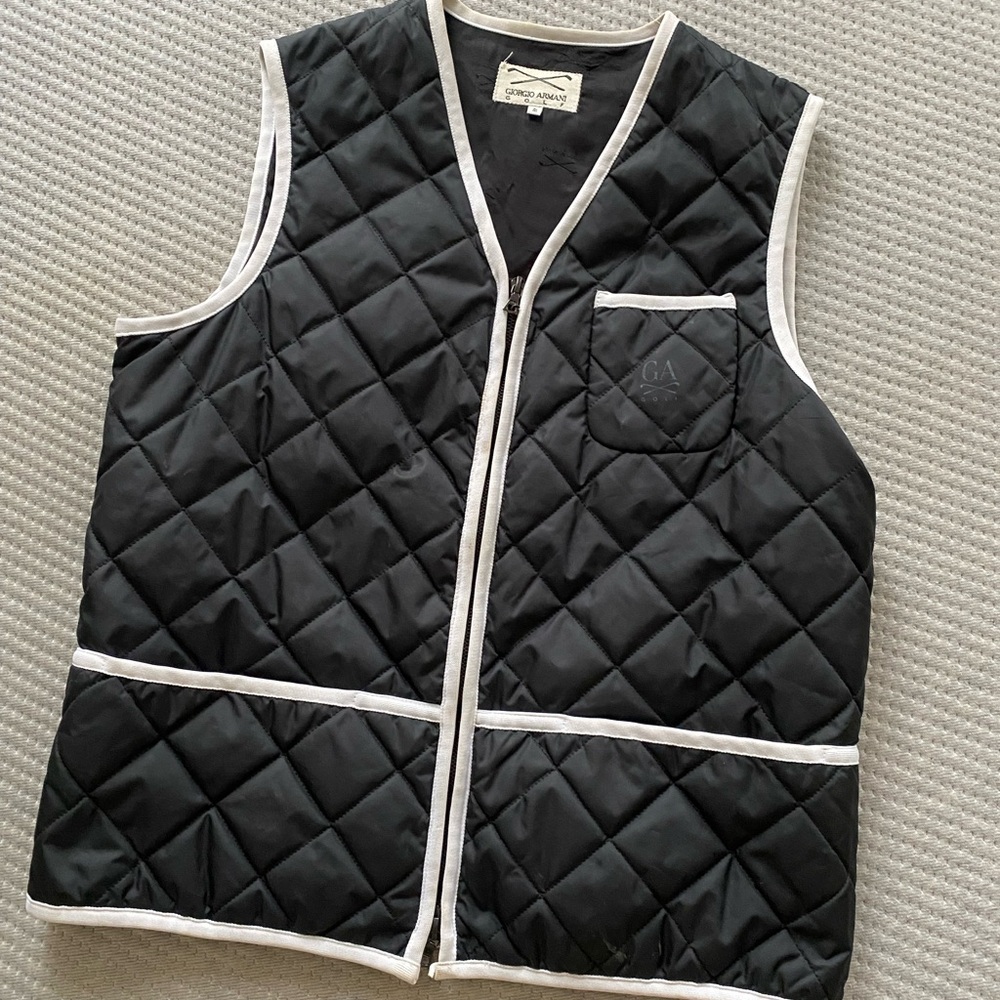 VINTAGE GIORGIO ARMANI GOLF VEST CHIC SIZE IT 46